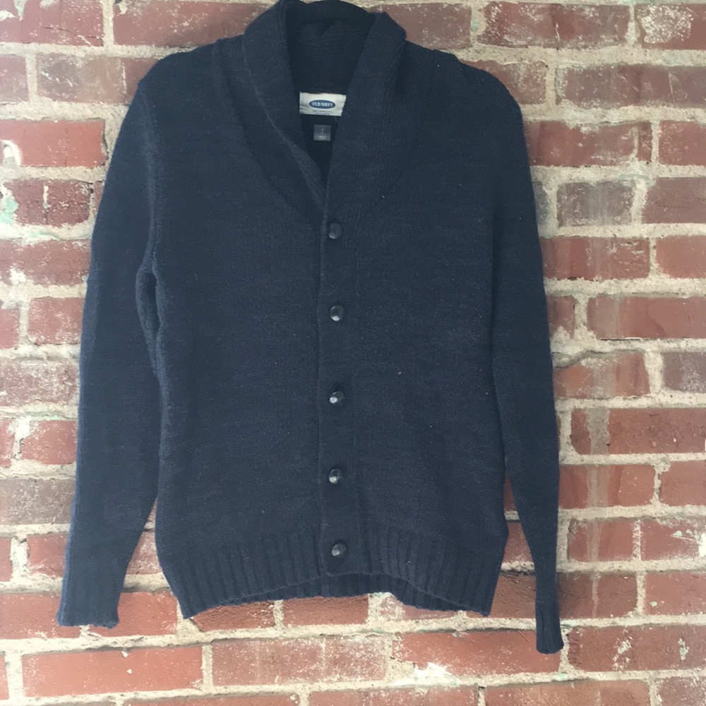 Old Navy Knit blue cardigan men’s size small
